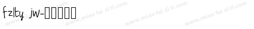 fzlty jw字体转换
